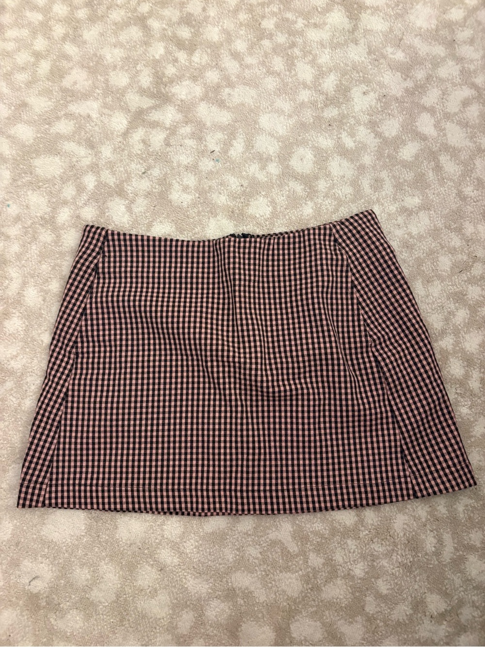 Cooperative Pink & Black Gingham Mini Skirt